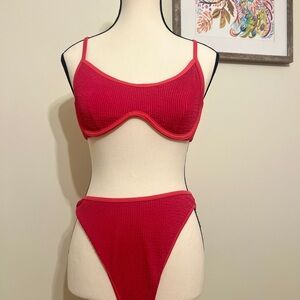 Abercrombie & Fitch Bright Pink Bikini Swimwear